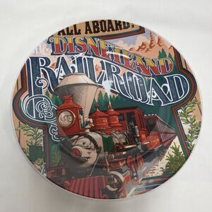 Disneyland Railroad Disney 7" Ceramic Plate Attraction Poster NEW